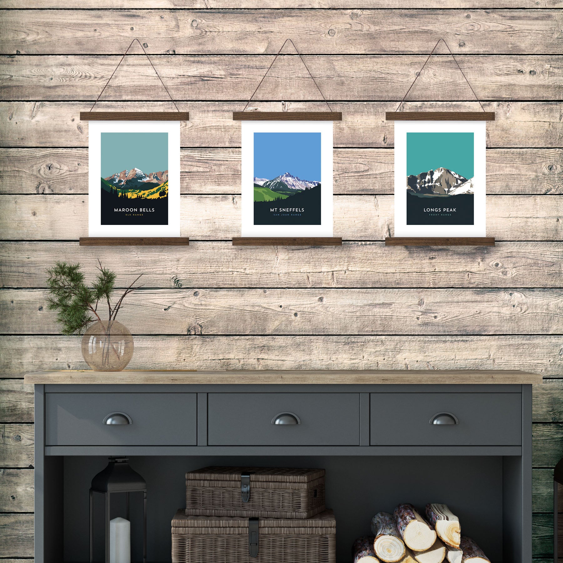 Mount Sneffels Colorado 14er Hanger Frame Poster