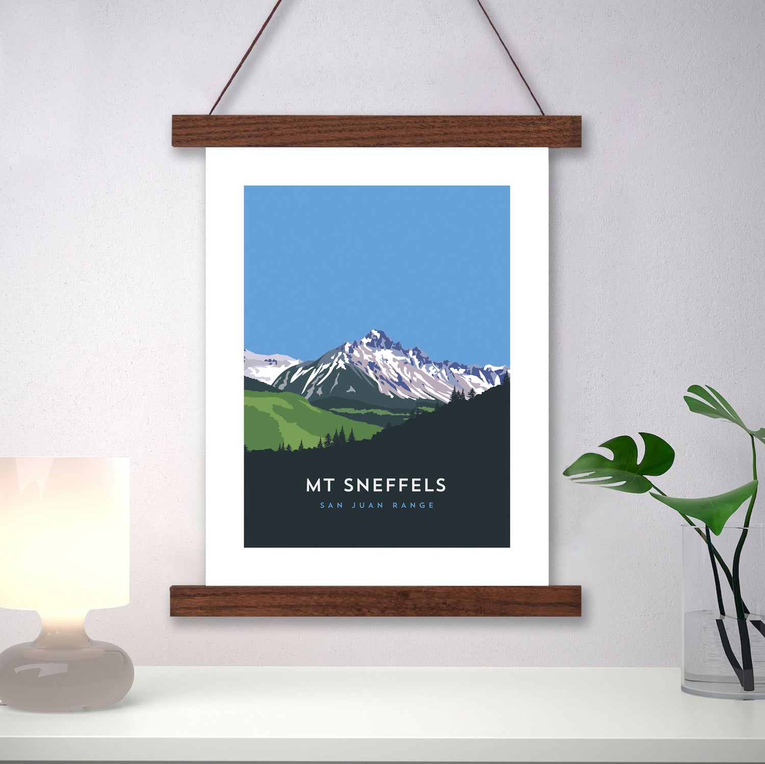 Mount Sneffels Colorado 14er Hanger Frame Poster