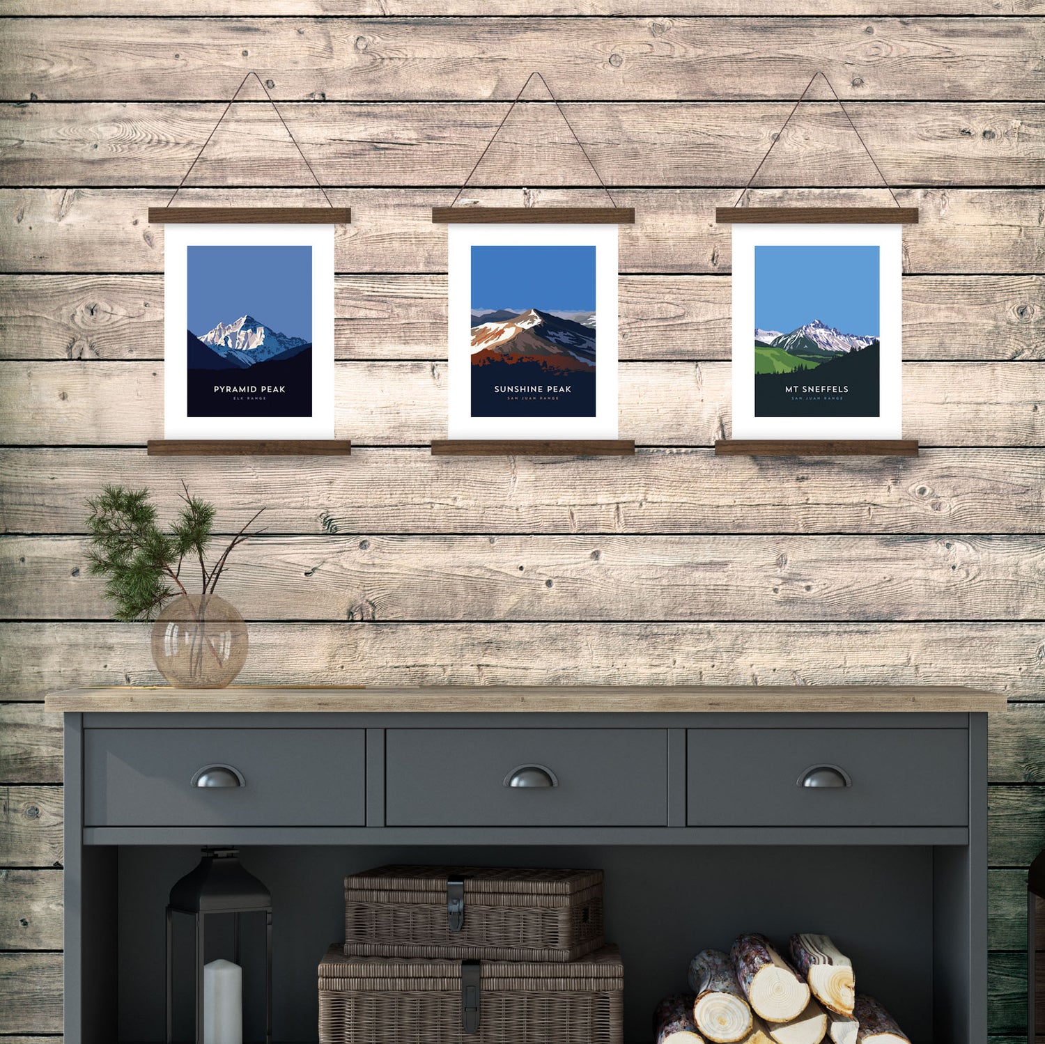 Sunshine Peak Colorado 14er Hanger Frame Poster
