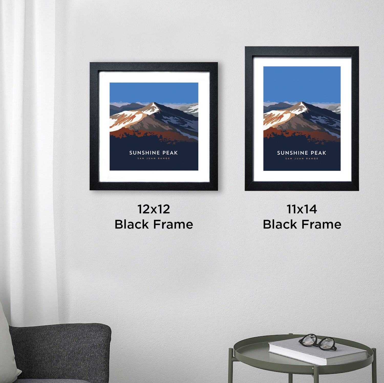 Sunshine Peak Colorado 14er Framed Poster