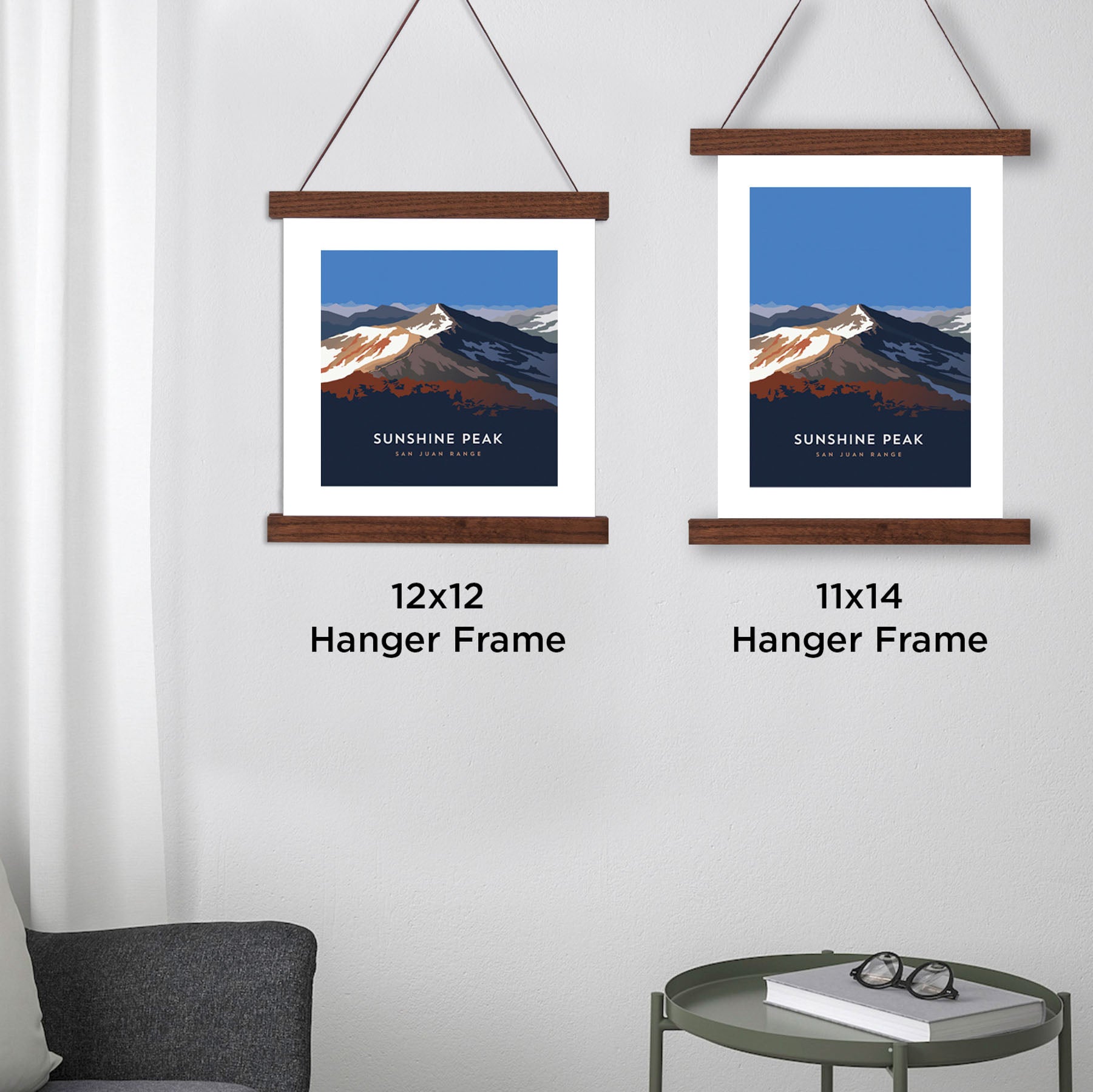 Sunshine Peak Colorado 14er Hanger Frame Poster
