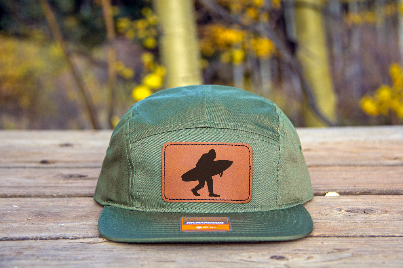 Sasquatch Surfing 5 Panel Hat