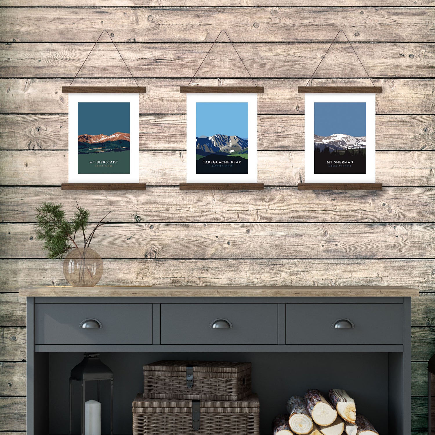 Tabeguache Peak Colorado 14er Hanger Frame Poster