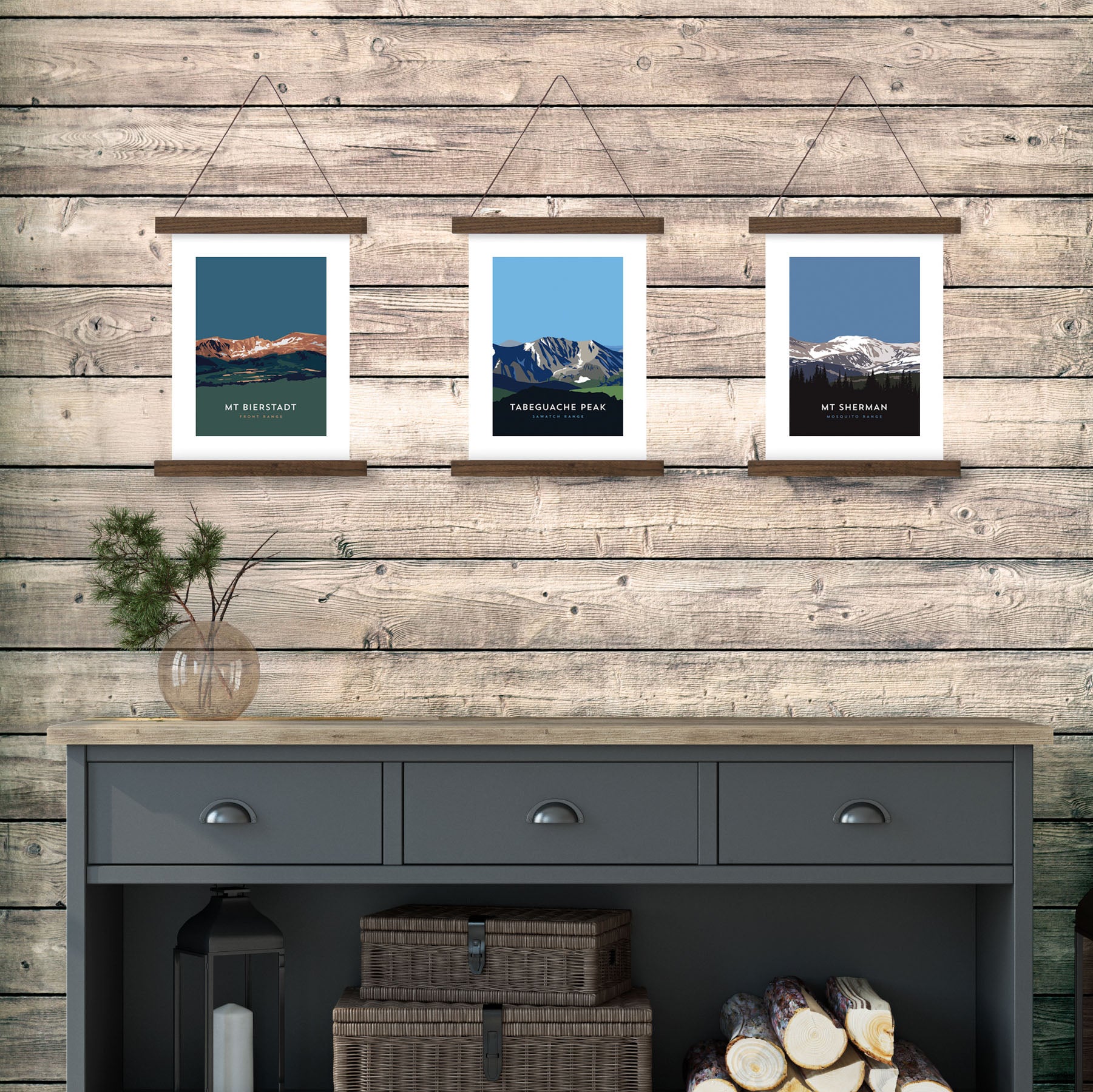 Tabeguache Peak Colorado 14er Hanger Frame Poster