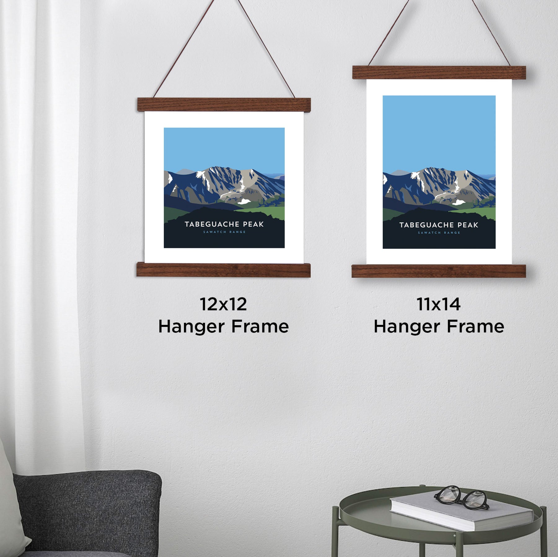 Tabeguache Peak Colorado 14er Hanger Frame Poster