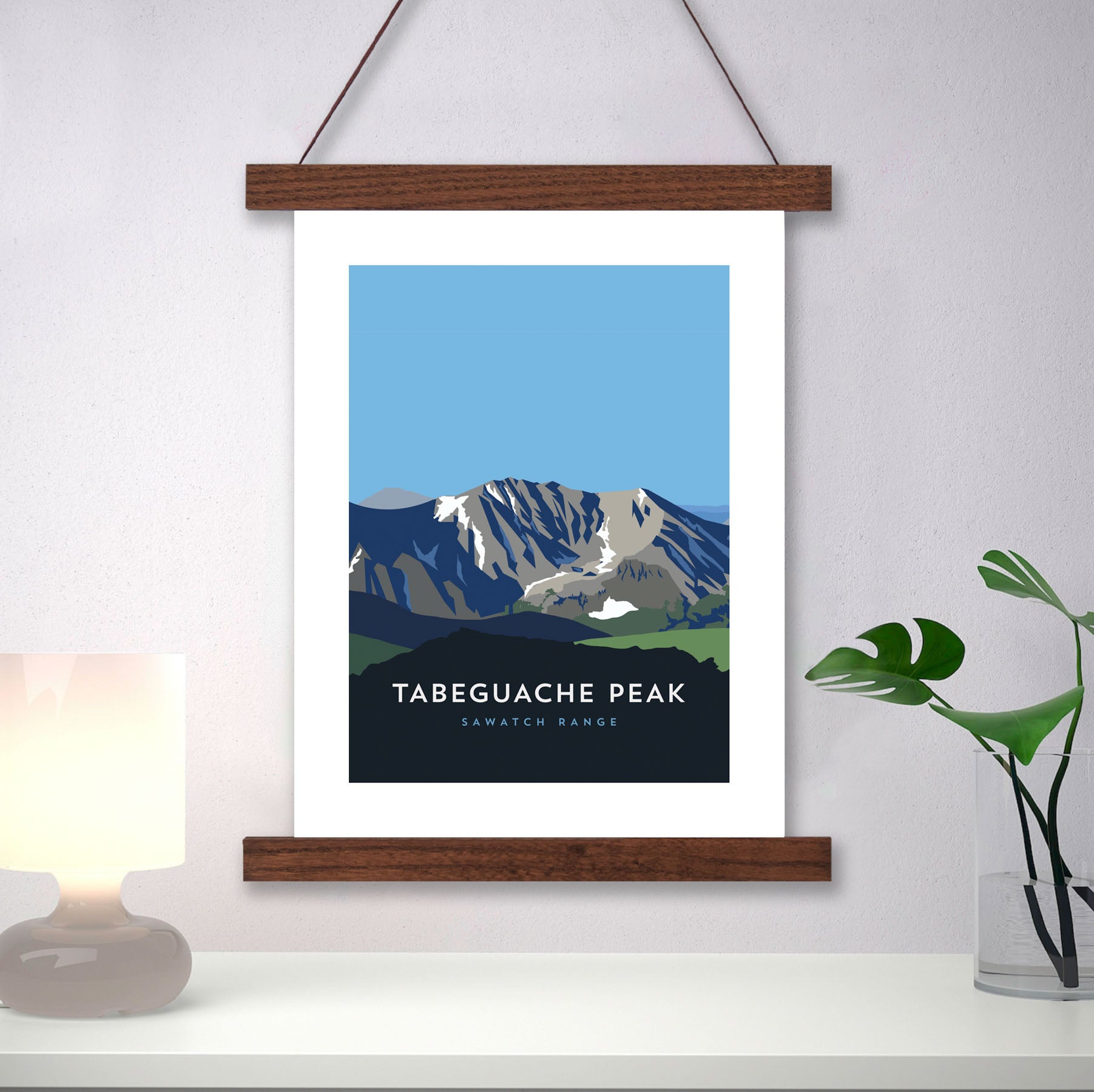 Tabeguache Peak Colorado 14er Hanger Frame Poster