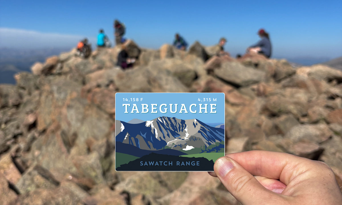 Tabeguache Peak Colorado 14er Sticker