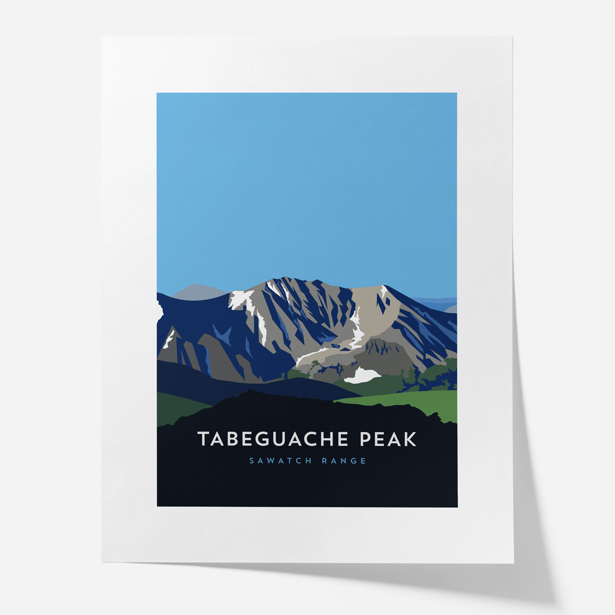 Tabeguache Peak Colorado 14er Poster