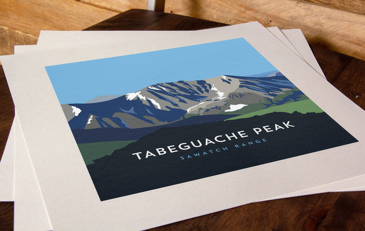 Tabeguache Peak Colorado 14er Art Print