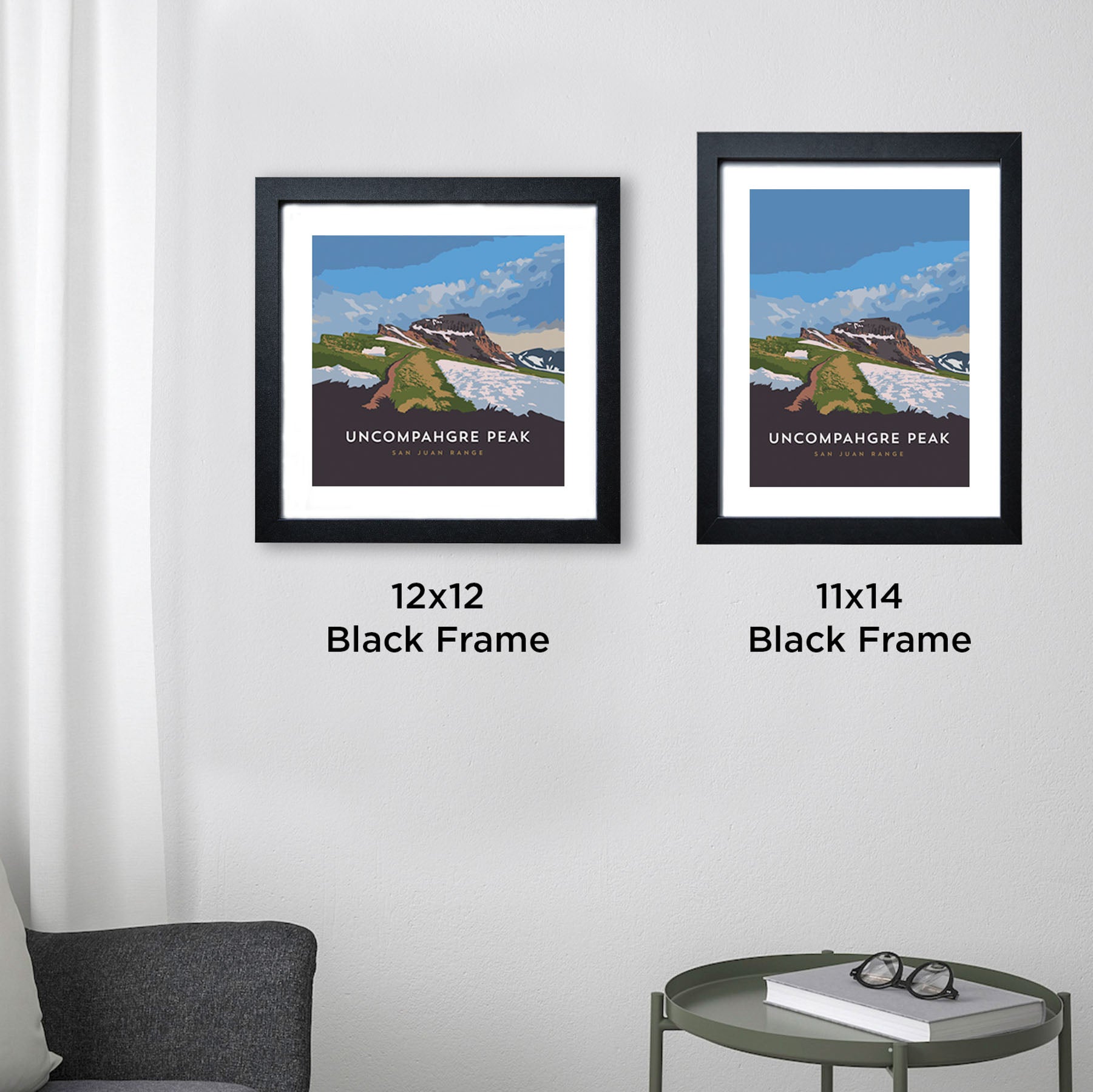 Uncompahgre Peak Colorado 14er Framed Poster