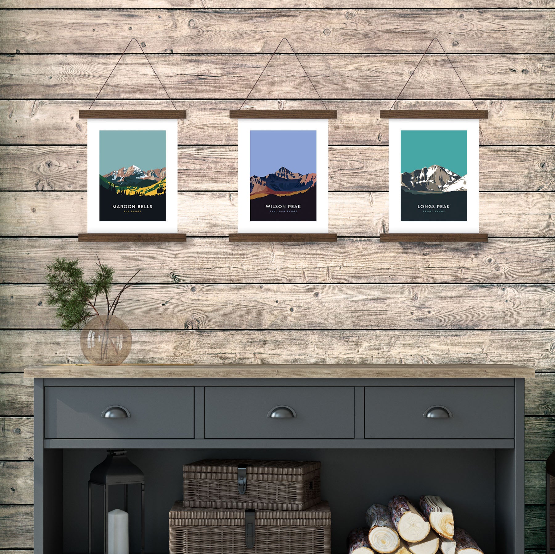 Wilson Peak Colorado 14er Hanger Frame Poster