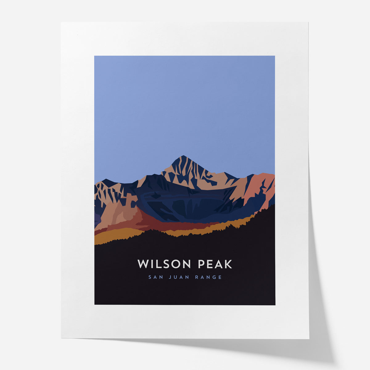 Wilson Peak Colorado 14er Poster