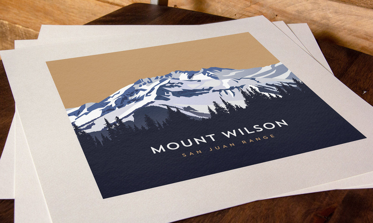 Mount Wilson Colorado 14er Art Print