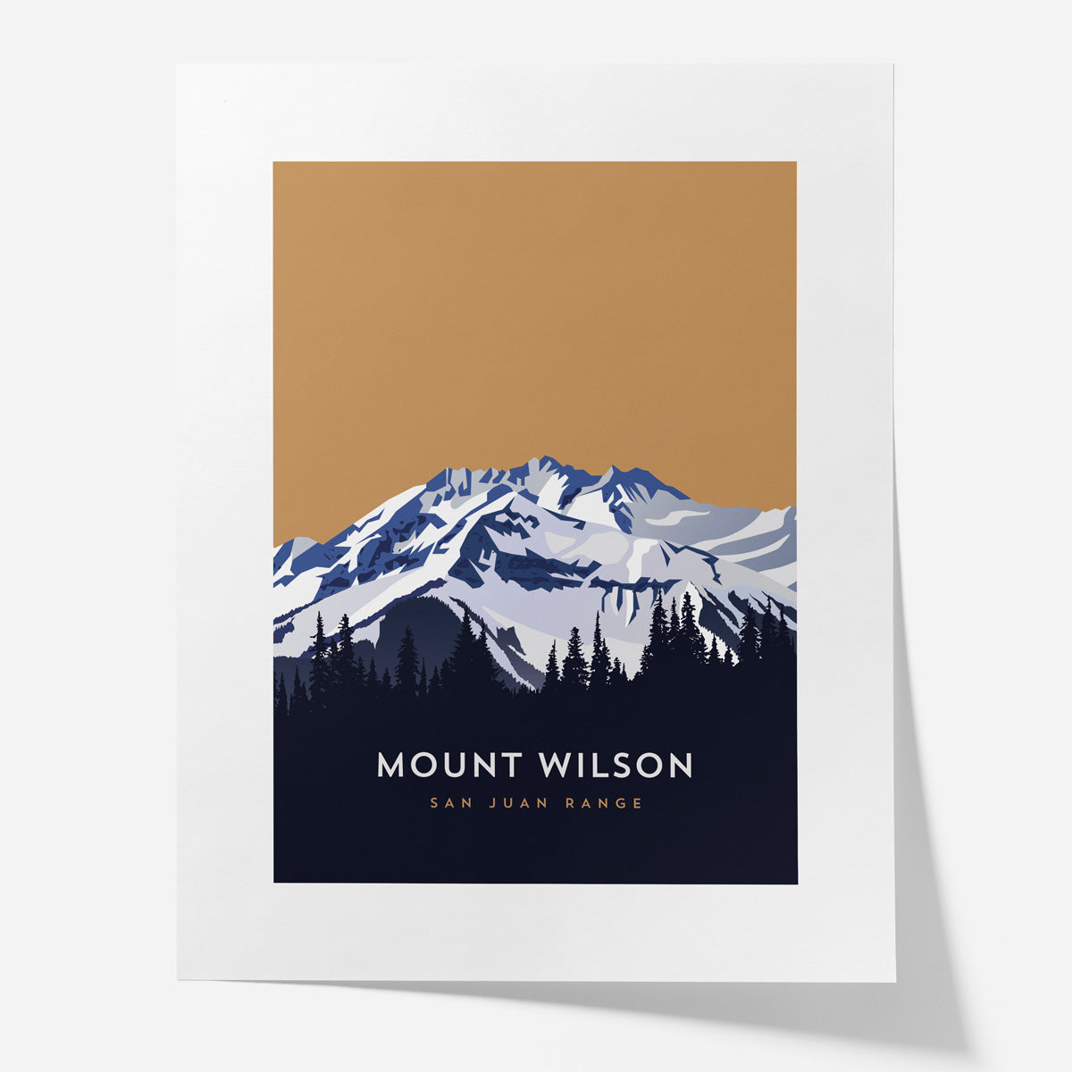 Mount Wilson Colorado 14er Poster
