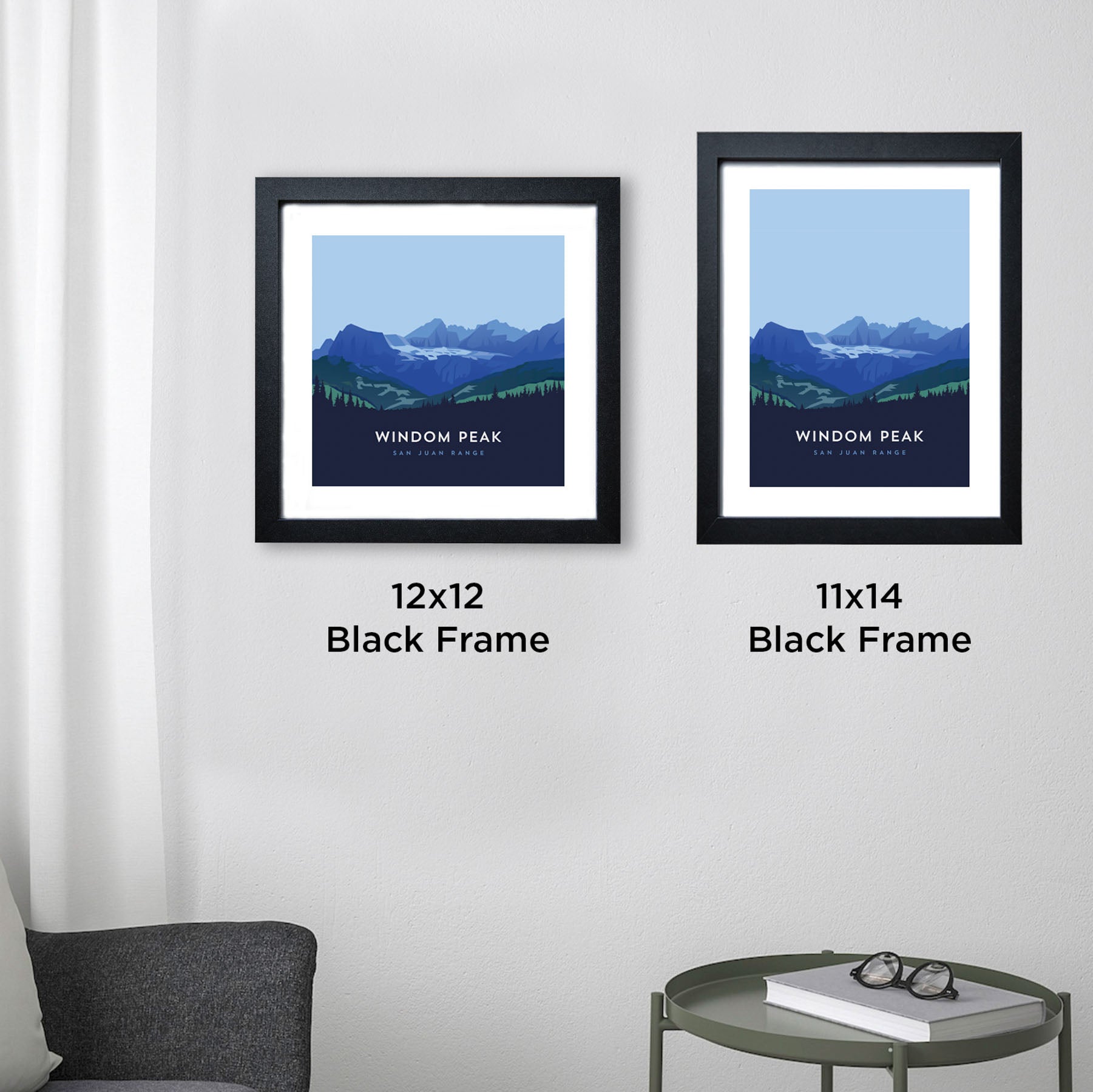 Windom Peak Colorado 14er Framed Art Print