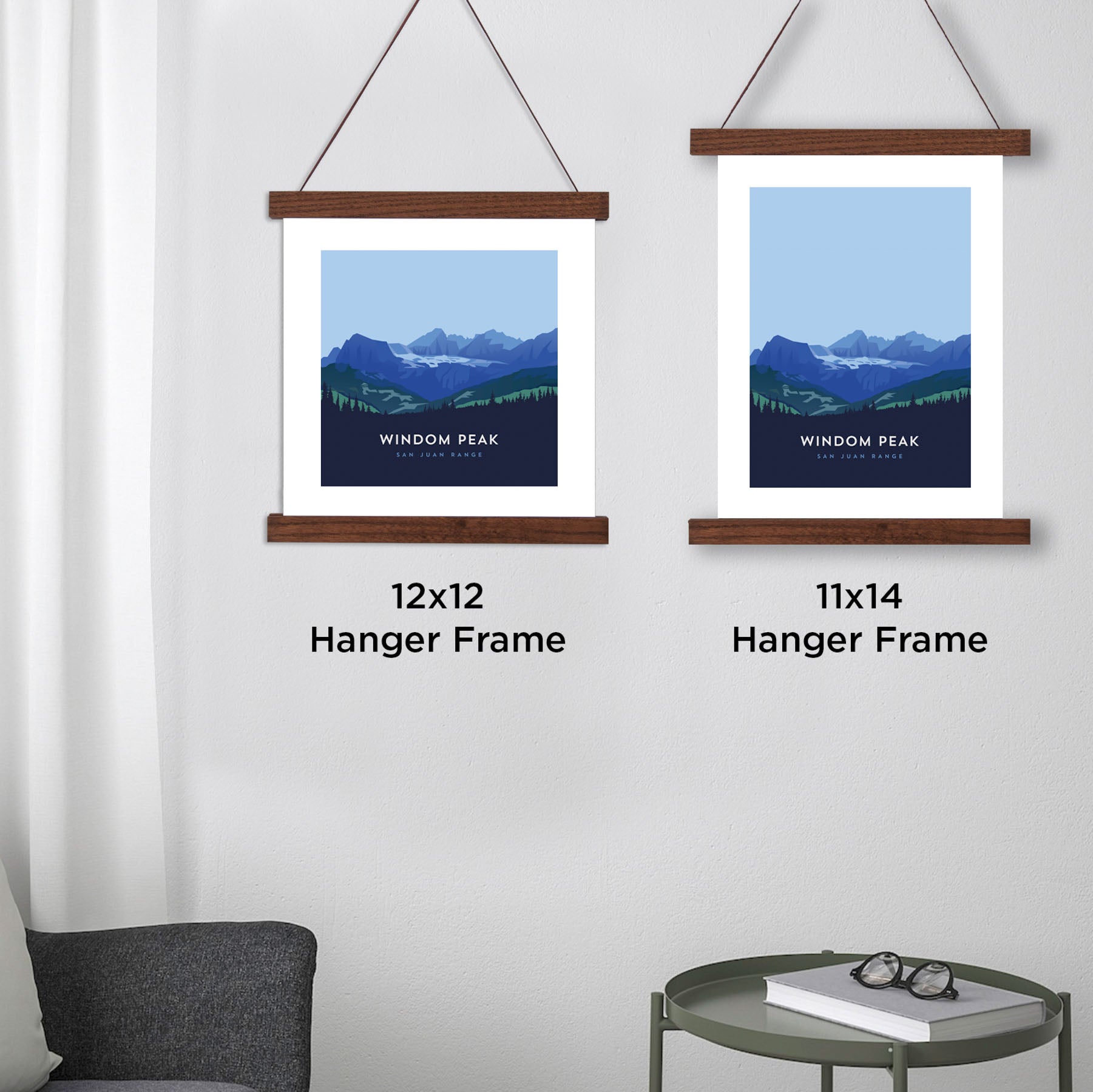 Windom Peak Colorado 14er Hanger Frame Poster