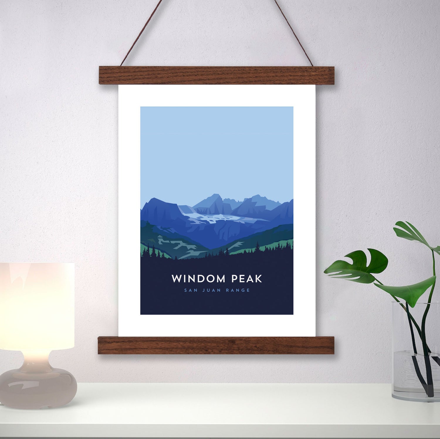 Windom Peak Colorado 14er Hanger Frame Art Print