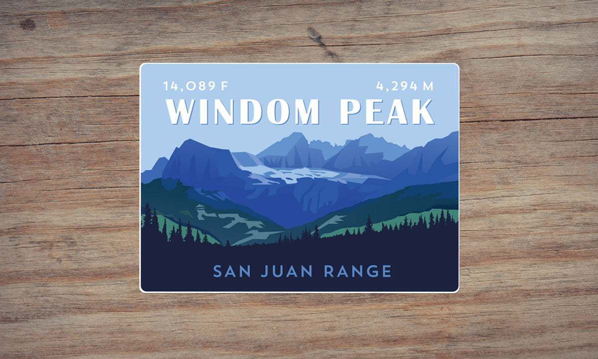 Windom Peak Colorado 14er Sticker