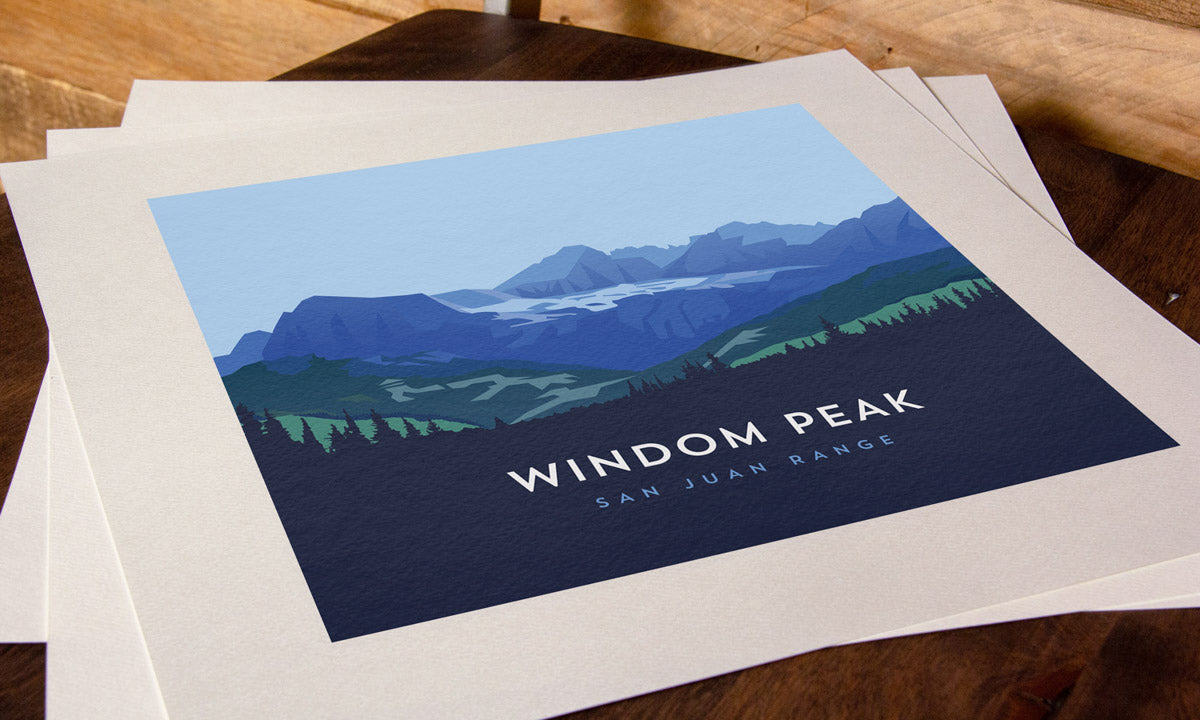 Windom Peak Colorado 14er Art Print