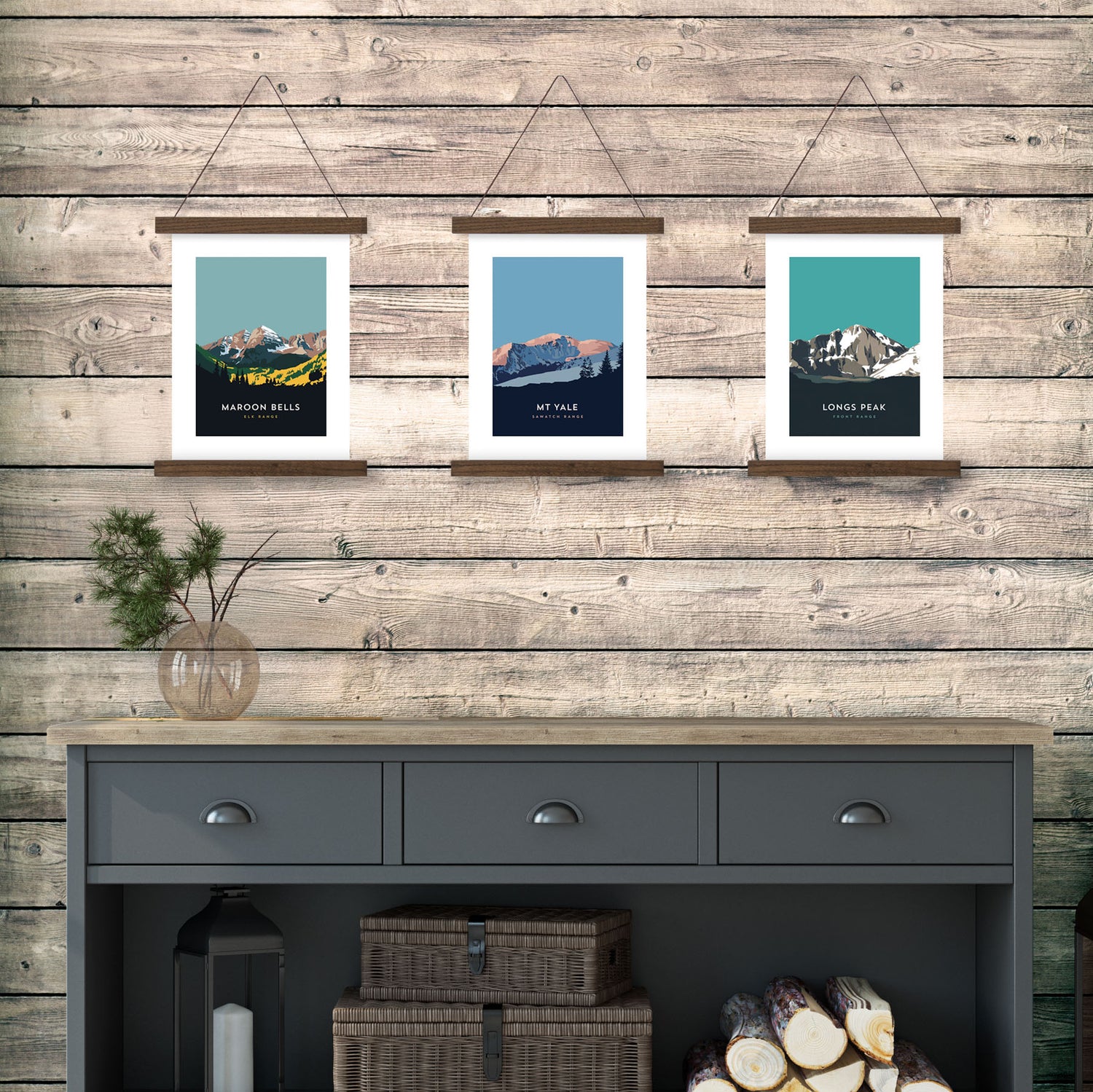 Mount Yale Colorado 14er Hanger Frame Poster