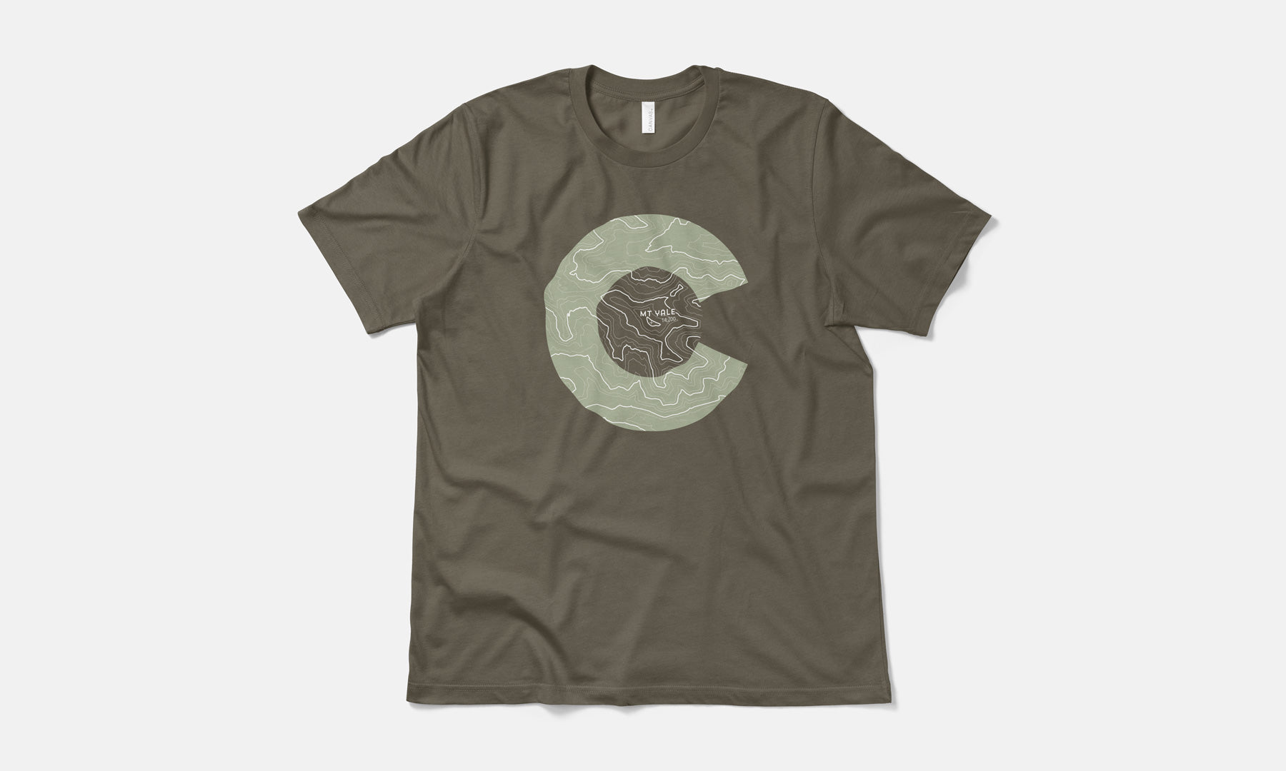 Mount Yale Topo 14er Shirt