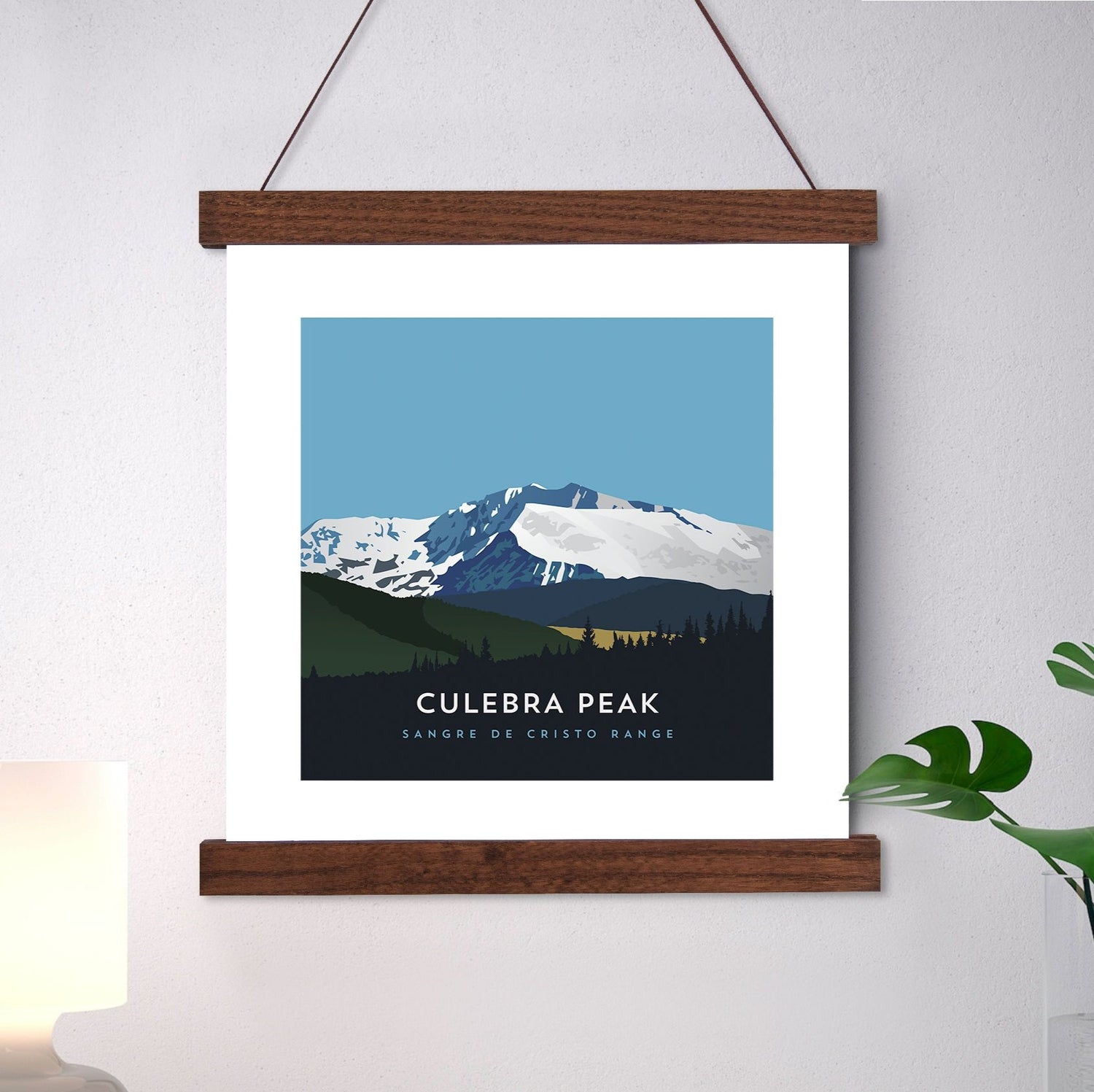 Culebra Peak Colorado 14er Hanger Frame Art Print