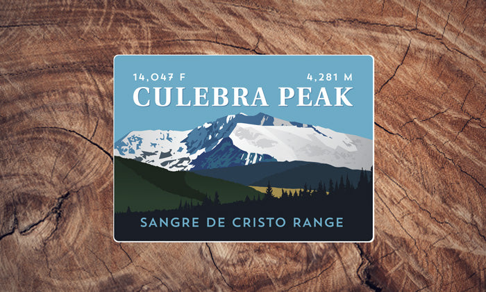 Sangre De Cristo Range Colorado 14er Sticker Pack