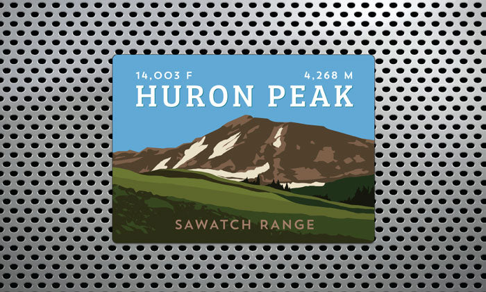Huron Peak Colorado 14er Magnet