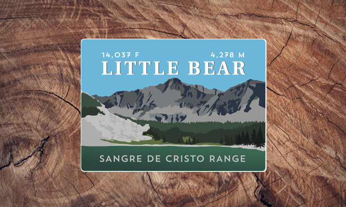 Sangre De Cristo Range Colorado 14er Sticker Pack