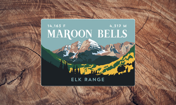 Elk Range Colorado 14er Sticker Pack