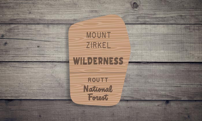 Mount Zirkel Wilderness Sticker