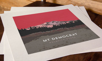 Mount Democrat Colorado 14er Print