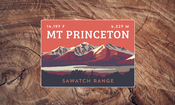 Sawatch Range Colorado 14er Sticker Pack