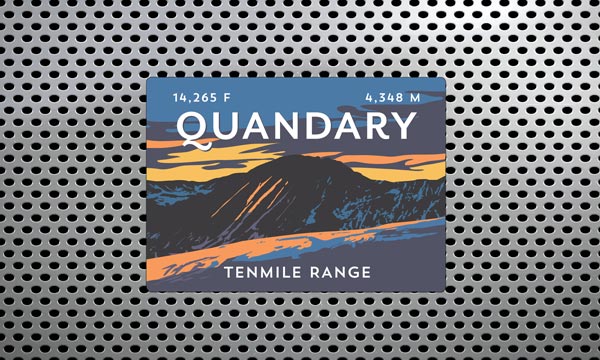 Quandary Peak Colorado 14er Magnet