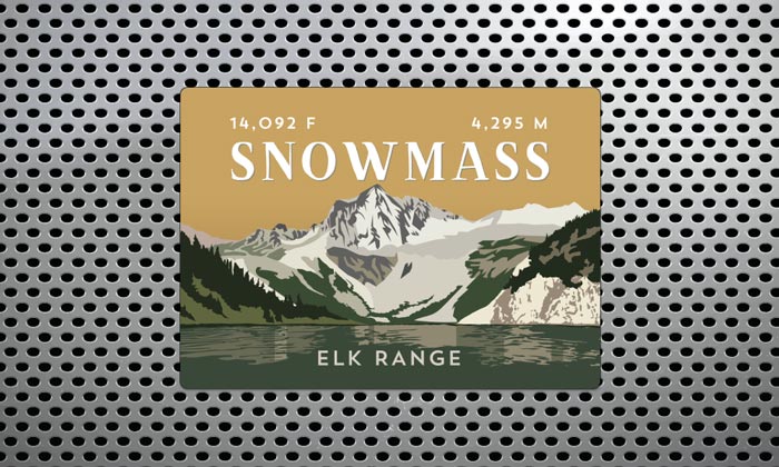 Elk Range Colorado 14er Magnet Pack