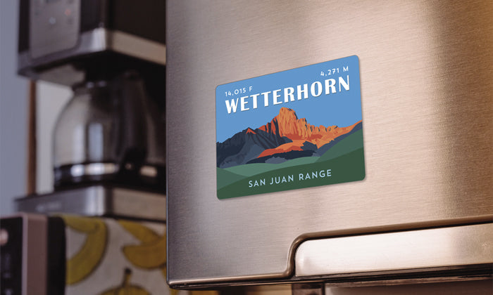 Wetterhorn Peak Colorado 14er Magnet