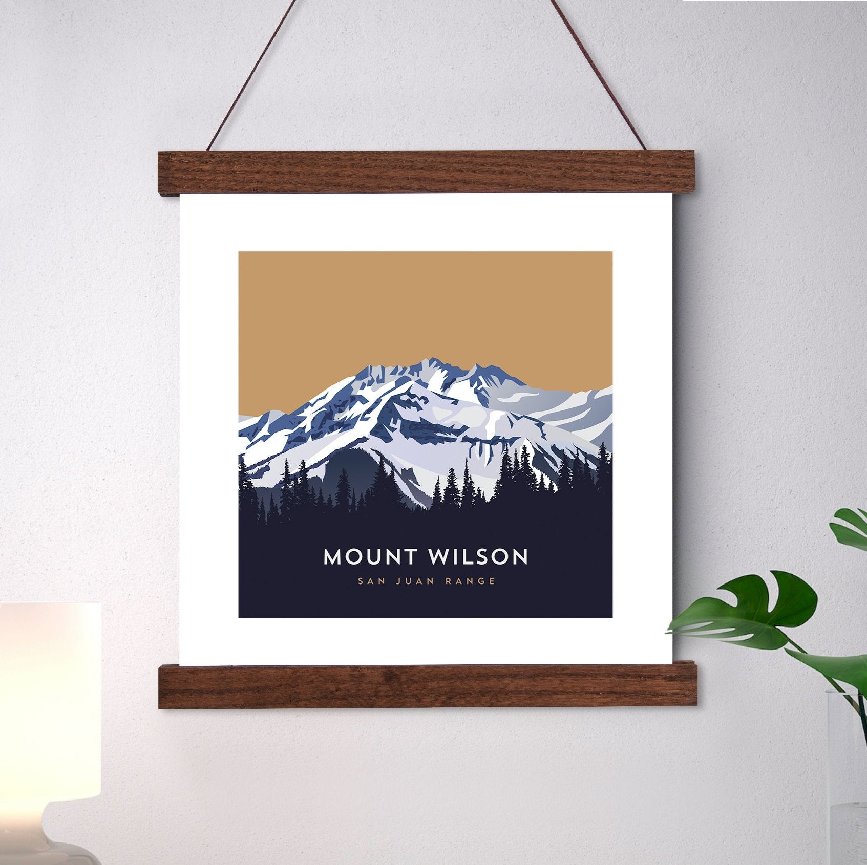 Mount Wilson Colorado 14er Hanger Frame Art Print