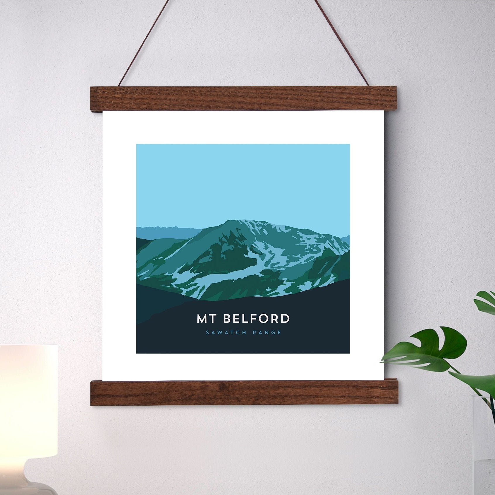 Mount Belford Colorado 14er Hanger Frame Art Print