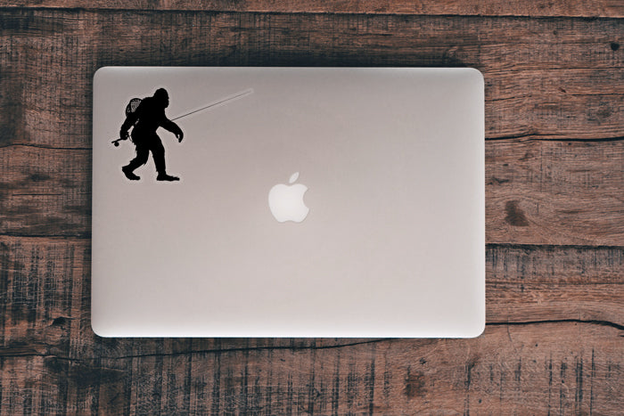 Sasquatch Fly Fishing Sticker