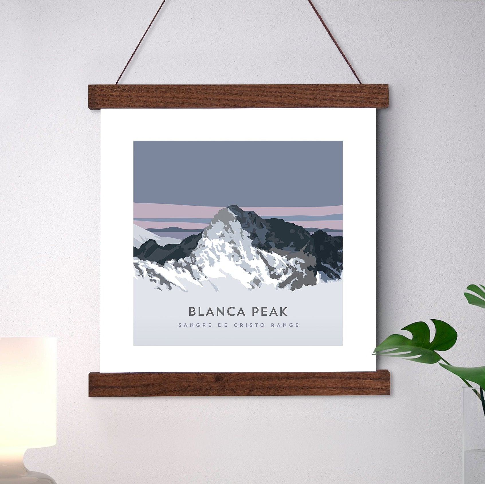 Blanca Peak Colorado 14er Hanger Frame Art Print