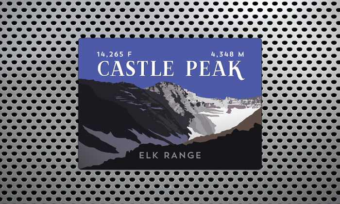 Castle Peak Colorado 14er Magnet