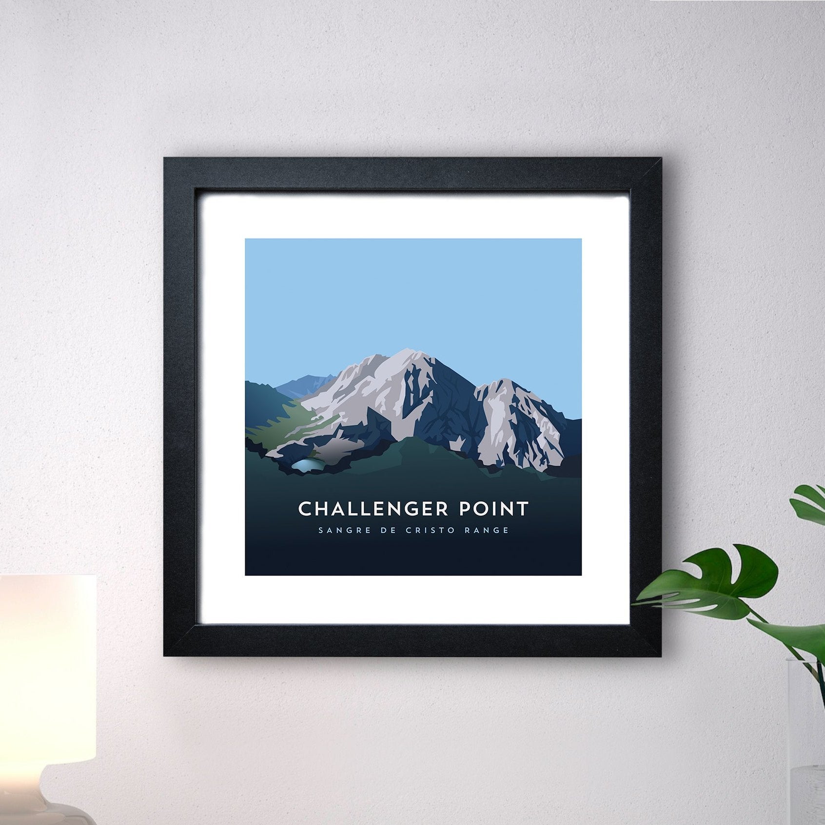 Challenger Point Colorado 14er Framed Art Print