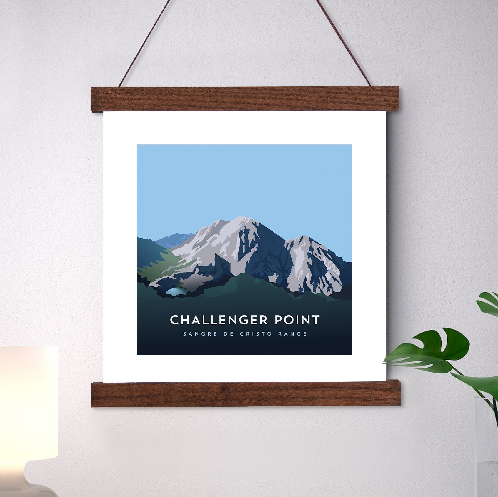 Challenger Point Colorado 14er Hanger Frame Art Print