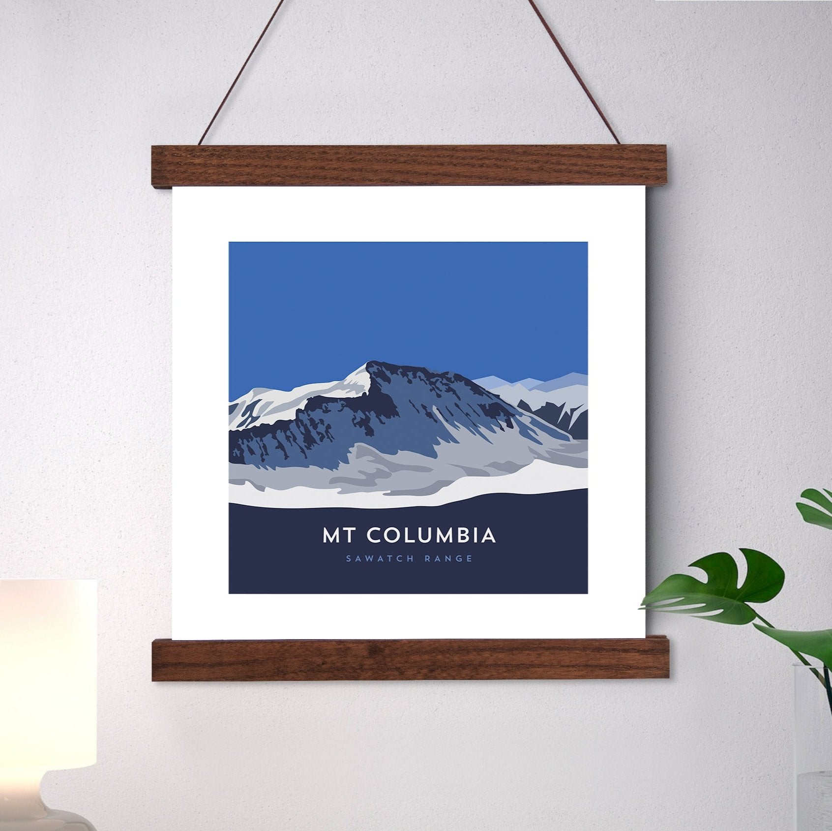 Mount Columbia Colorado 14er Hanger Frame Art Print
