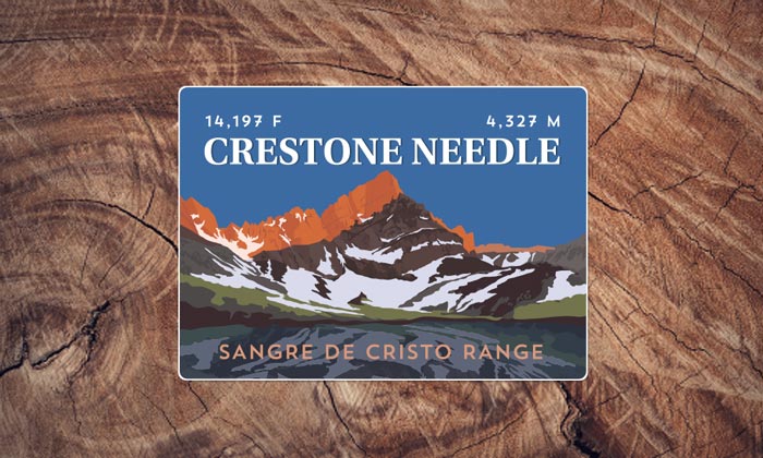 Sangre De Cristo Range Colorado 14er Sticker Pack