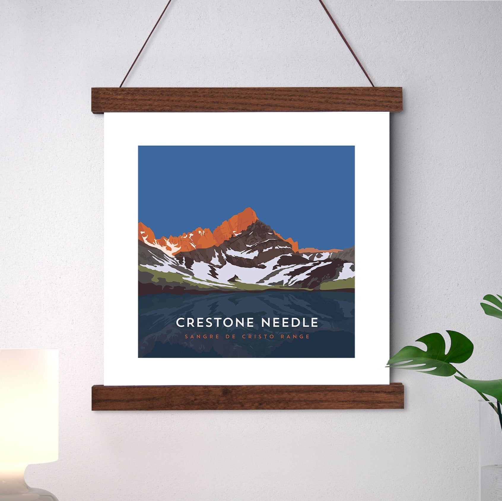 Crestone Needle Colorado 14er Hanger Frame Art Print
