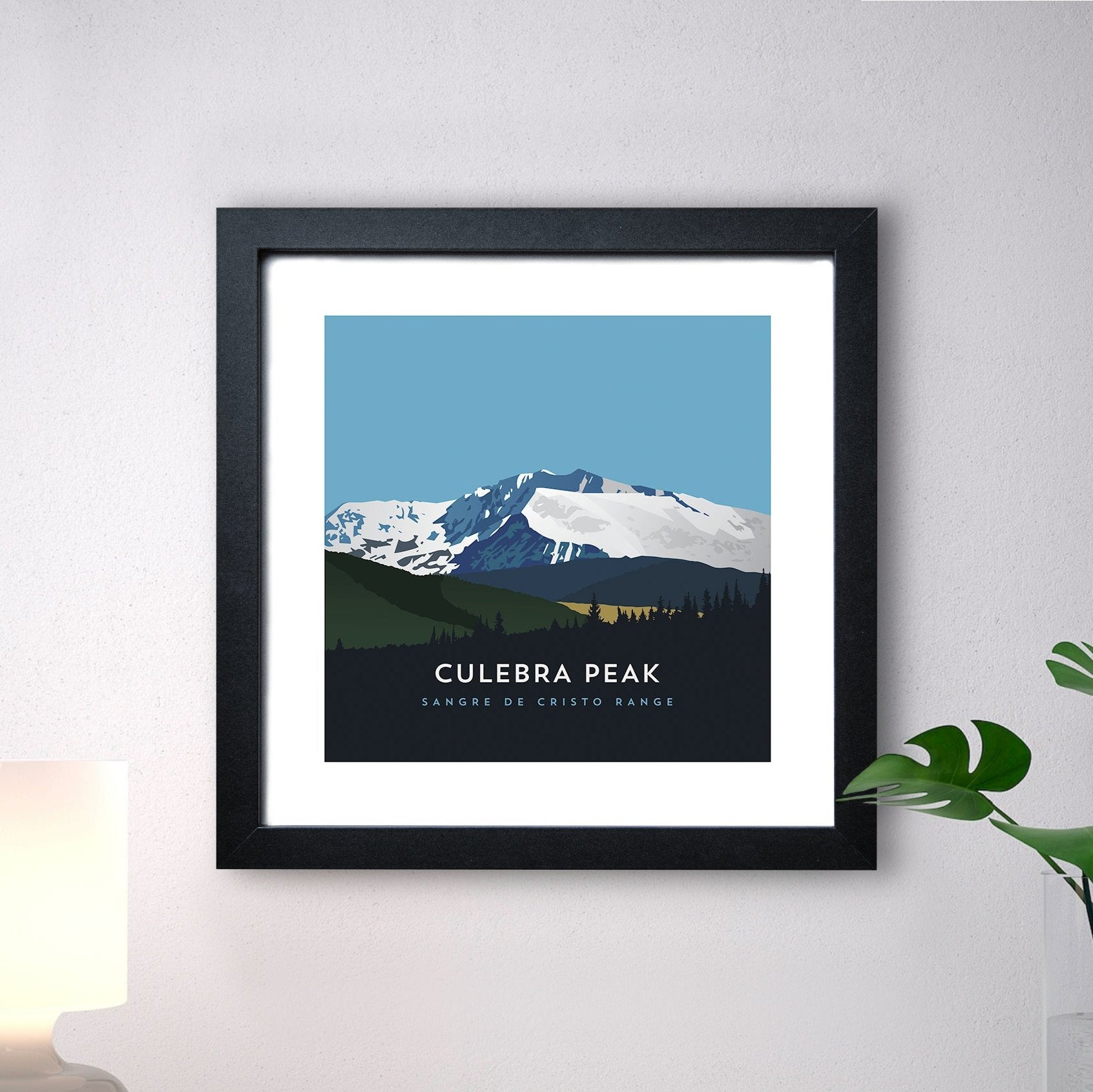 Culebra Peak Colorado 14er Framed Art Print