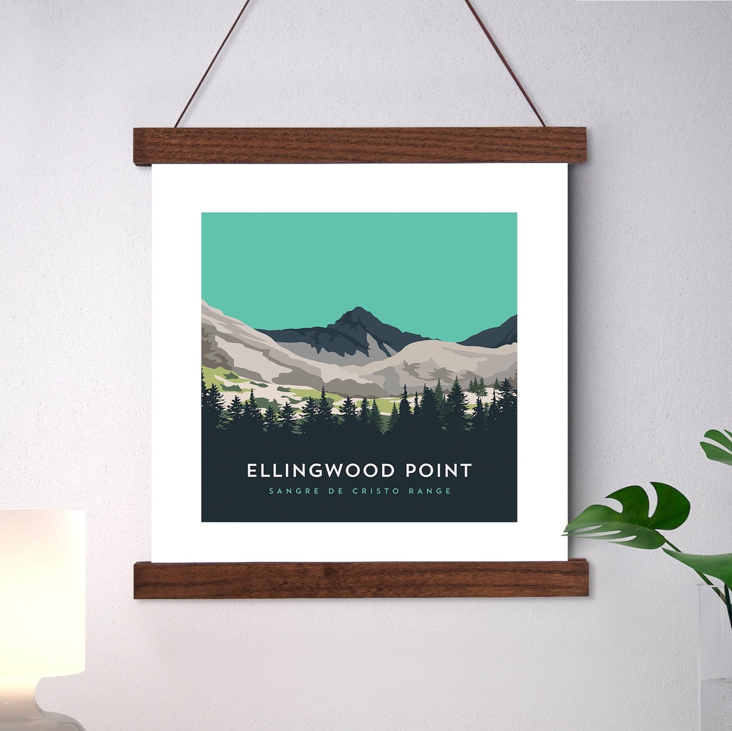 Ellingwood Point Colorado 14er Hanger Frame Print