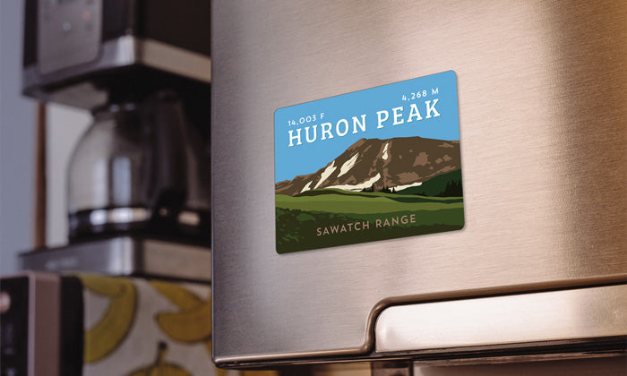 Huron Peak Colorado 14er Magnet