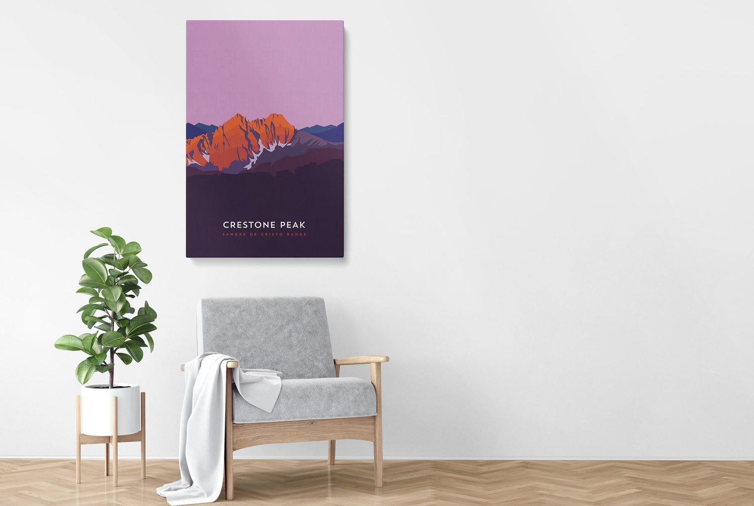 Crestone Peak Colorado 14er Canvas Print